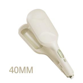 Keka 물결펌 고데기 40mm 음이온 헤어 케어 온도 표시 4단계 온도조절, 베이지