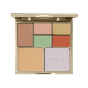 스틸라 Stila 컬러 코렉팅 팔레트 정확하고 완벽한 올인원 크림 파우더 페이스 메이크업 다크 서클 홍조 12.8g0.4온스, 1개