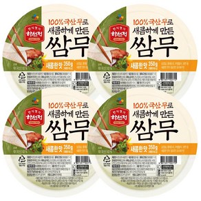 하선정 쌈무(새콤한 맛) 350g x 4입, 4개