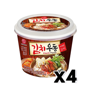 본고장 김치우동, 4개, 200g