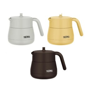 써모스 THERMOS 진공 단열 티포트 450ml 라이트그레이 TTE-450 LGY 주전자, 라이트 그레이, 라이트 그레이, 1개