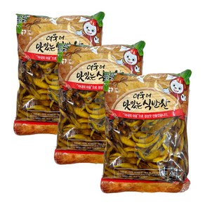 또밥찬 아삭 간장고추 4kg 장아찌 반찬단지 대용량, 3개