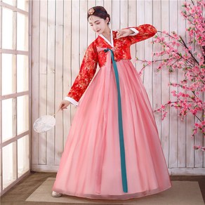 봄 여자 한복 궁전 여성 촬영복 무대 연출복 저고리 Women's hanbok JX0085