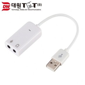 대원티엠티 외장형 USB 사운드카드 (WFBD71E), 선택하세요, 1개