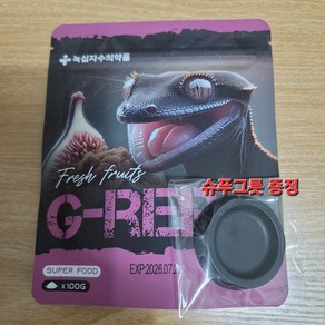 녹십자 지렙 무화과 슈퍼푸드 크레스티드 게코 사료, 100g, 1개