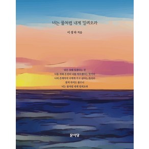 너는 물처럼 내게 밀려오라(리커버), 문이당, 이정하