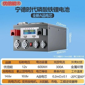 파워뱅크 인산철배터리 리튬 24v 캠핑용 대용량 고출력 차박, 12v600AH