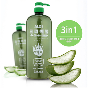 서원알로에 크리에벌 올인원 워시 비누 샴푸 1500g, 1.5kg, 1개