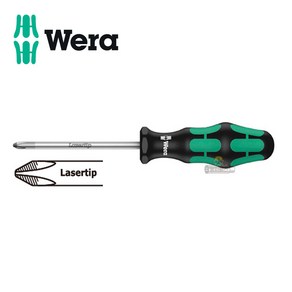 [WERA] 베라 십자드라이버 베라 드라이버 레이저팁 350-PH3x150mm (008735), 1개