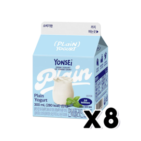 연세 플레인요거트 팩음료 300ml x 8개