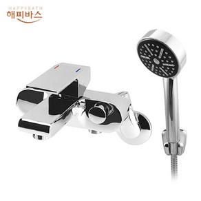 [고치고] 해피바스 TS-8002 욕조수전 샤워겸용 벽붙이 국내제작 샤워수전 수도꼭지 욕실 화장실 샤워기, 1개