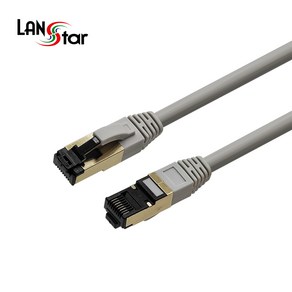 LANsta CAT.8 S/FTP 기가 랜케이블 3M/LS-8SFTP-3M/40Gbps/초고속 인터넷 케이블/2000MHz 대역폭/26AWG/연선/RJ45/8P8C/4페어 꼬임구, 1개