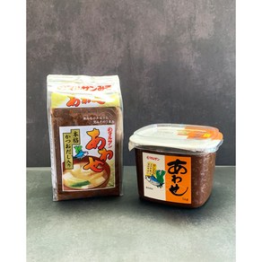 마루산 아와세 미소 가쓰오부시 컵 봉지 일본 된장 1kg, 봉지 1kg, 1개