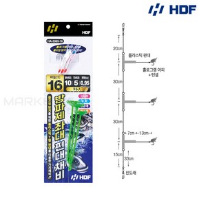 해동 방파제 좌대 편대채비 HA-3365 T형채비 고등어 우럭 망둥어 전갱이 카드채비