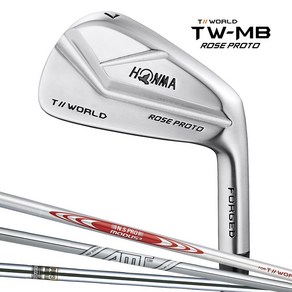 HONMA 혼마 골프 아이언 단품 머슬백 스틸 샤프트 투어 월드 로즈 프로토 TW-MB, 3, N.S.PRO MODUS3(R)