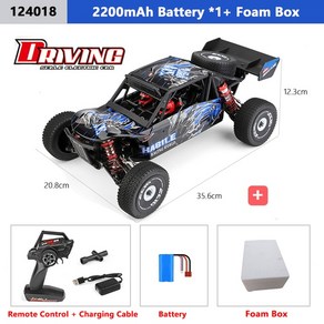 wltoys WLtoys-124017 124019 V2 75 KM/H 2.4G rc카 브러시리스 4WD 전기 고속 오프로드 드리프트 원격 제어 완구 어린이용 RC 자동차