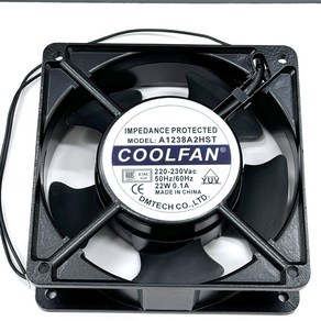 COOLFAN A1238A2HST 220-230Vac 50Hz/60ZHz 22W 0.1A 120x120x25mm 쿨팬 냉각팬 쿨러, 1개