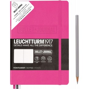 LEUCHTTURM1917 361033 불렛저널 노트 미디엄(A5) 뉴핑크, 단일옵션