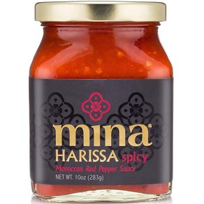 1 Mina Haissa Hot Sauce Excite You Senses with 1 미나 하리사 핫 소스 미식가 모로코의 열기로 감각을 자극하고 톡 쏘는 맛이 가미된, 1개, 283g