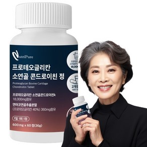 프로테오글리칸 소연골 추출물 저분자 콘드로이친 콘트로이친 곤드로이친 600mg 황산, 1통(60정) 2개월분, 1개, 60정