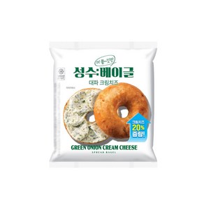 성수베이글 대파크림치즈, 3개, 160g