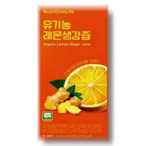 뉴트리원 유기농 레몬 생강즙, 280g, 1박스