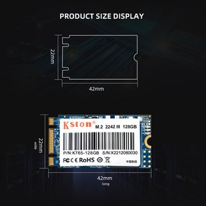 Kston 솔리드 스테이트 드라이브 HDD 하드 디스크 노트북 용 M.2 2242 NGFF SATA 사타 SSD 64GB 128GB 256G, 01 64GB, 1개