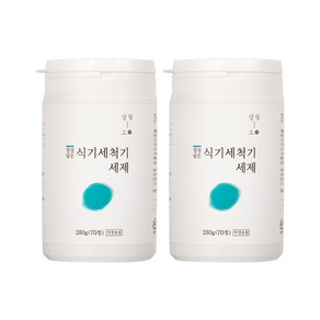 살림소 올인원 식기세척기 식세기 세제 고체형, 2개, 70정, 280g