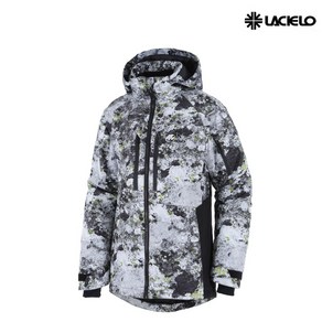 [라시엘로] 공용 스키 스노우보드 점퍼 자켓 LAZ-914-CAMO BLACK