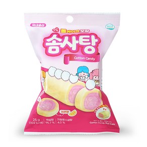 롤케이크모양솜사탕, 1개, 25g