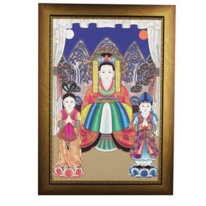 탱화 호구별상 종교 큐빅 그림 만들기 비즈 공예 보석십자수 재료 세트, 70x100cm 전체 원형 큐빅, 1개