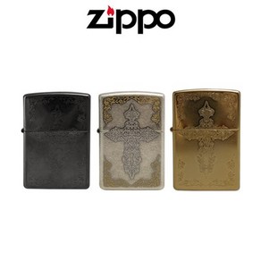 지포 ZIPPO 250-18 Antique CROSS 3 Colo 앤틱 크로스 라이터 3색상 충전식 오일라이터