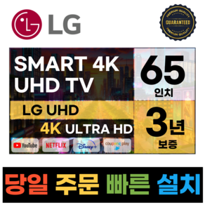 LG전자 4K UHD 65인치(165Cm) 스마트 TV 65UN7300