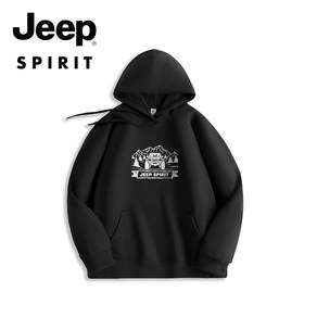 JEEP SPIRIT 남성 긴팔 후드 티셔츠 봄 가을 캐주얼 패션 JPHJ26AHM01-5