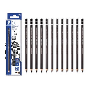 STAEDTLER 100B 마스 루모그라프 블랙 아티스트 연필(12자루)