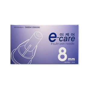 이케어 인슐린 펜니들 멸균주사침 31G 8mm 100개입