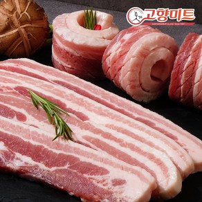 환율인상 양쪽칼집 벌집삼겹살500g*4팩 총 2kg내외 온가족 바베큐파티, 4개, 500g