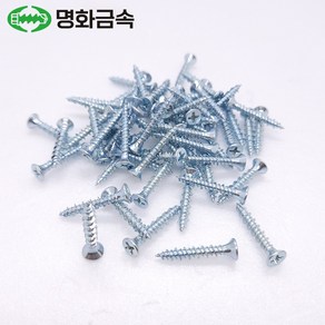 명화금속 콘크리트피스 백색 델타 낱개 봉지 4x 25mm 32mm 38mm, 접시머리, 접시머리 백색 4x25 1봉(500개), 500개