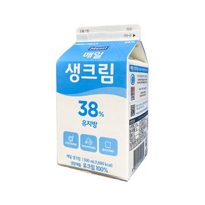 1093. 매일 생크림(유지방38%) - 500ml [하절기 아이스박스 무료]