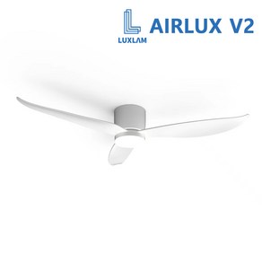 에어룩스 V2 실링팬 52인치 AIRLUX V2 더슬림한 BLDC 저소음 모터 저전력 천장형 선풍기, 조명선택안함, 연장봉선택안함, 화이트