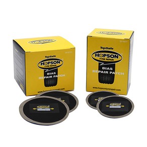 HOPSON 홉슨 타이어패치 바이어스패치 타이어 펑크 수리 빵구 60mm(25개입) 75mm(20개입), 1개, 01. BP-R601(60mm) 25개입