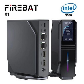 PC리모컨 만능리모컨 리모컨 FIREBAT S1 인텔 알더 레이크 N100 미니 PC 게이밍 윈도우 HDMI 16GB 512G 듀얼 SSD 데스크탑