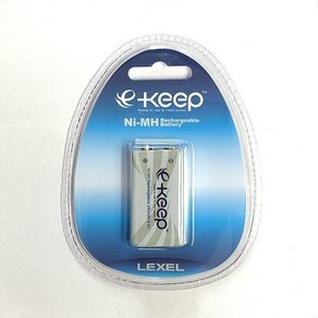 렉셀이킵 e-keep 250mAh 8.4v 9v충전지Ni-MH 무선마이크 장난감 하이패스, 1개