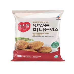 CJ 이츠웰 맛있는 미니돈까스 1kg, 1개