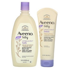 Aveeno 베이비 카밍 컴포트 베스+로션 세트, 1세트