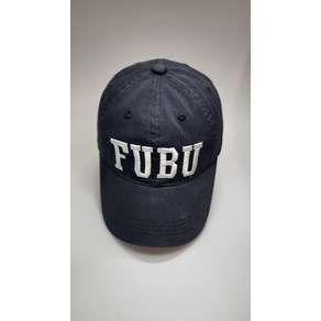 FUBU 후부 올드스쿨 볼캡 네이비 기본 빈티지 구제 모자, 1개