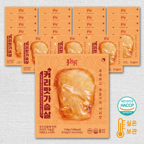 홀리닭 바로먹는 실온 닭가슴살 커리맛 110g, 20개