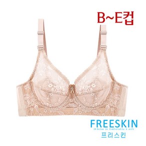 [프리스킨] B~E컵 레이스 등살 보정브라1종(FBR1002)80B~105E