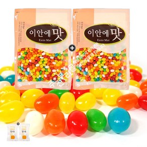 주전부리몰 1+1 젤리빈(500g) 총2봉(+밀크츄2개 포함), 500g, 2개