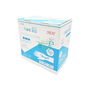 유니더스 수술글러브 New Skin Angel Gloves 50조 7.5인치, 1개, 유니더스 수술글러브 7.5인치